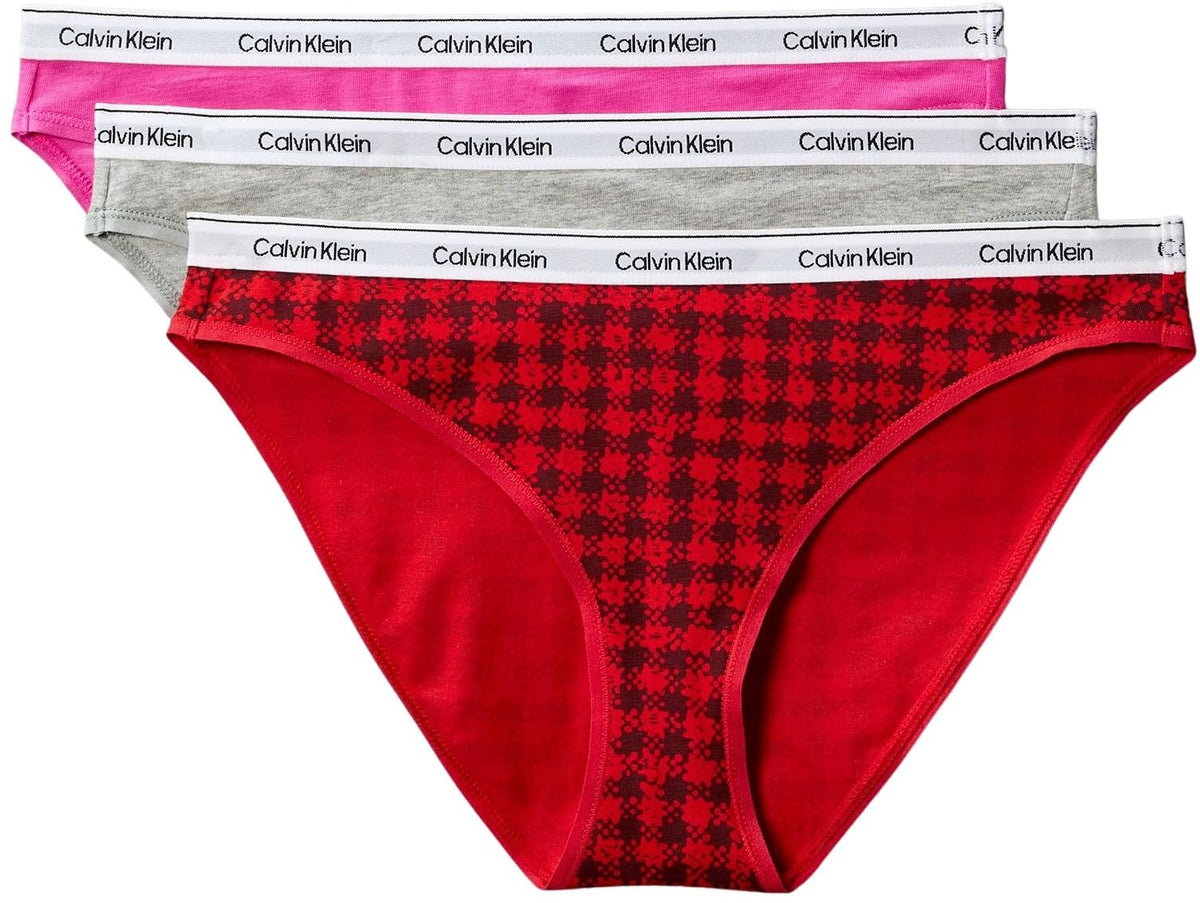Calvin Klein Damen 3er-Pack Bikini-Slips aus Baumwoll-Stretch