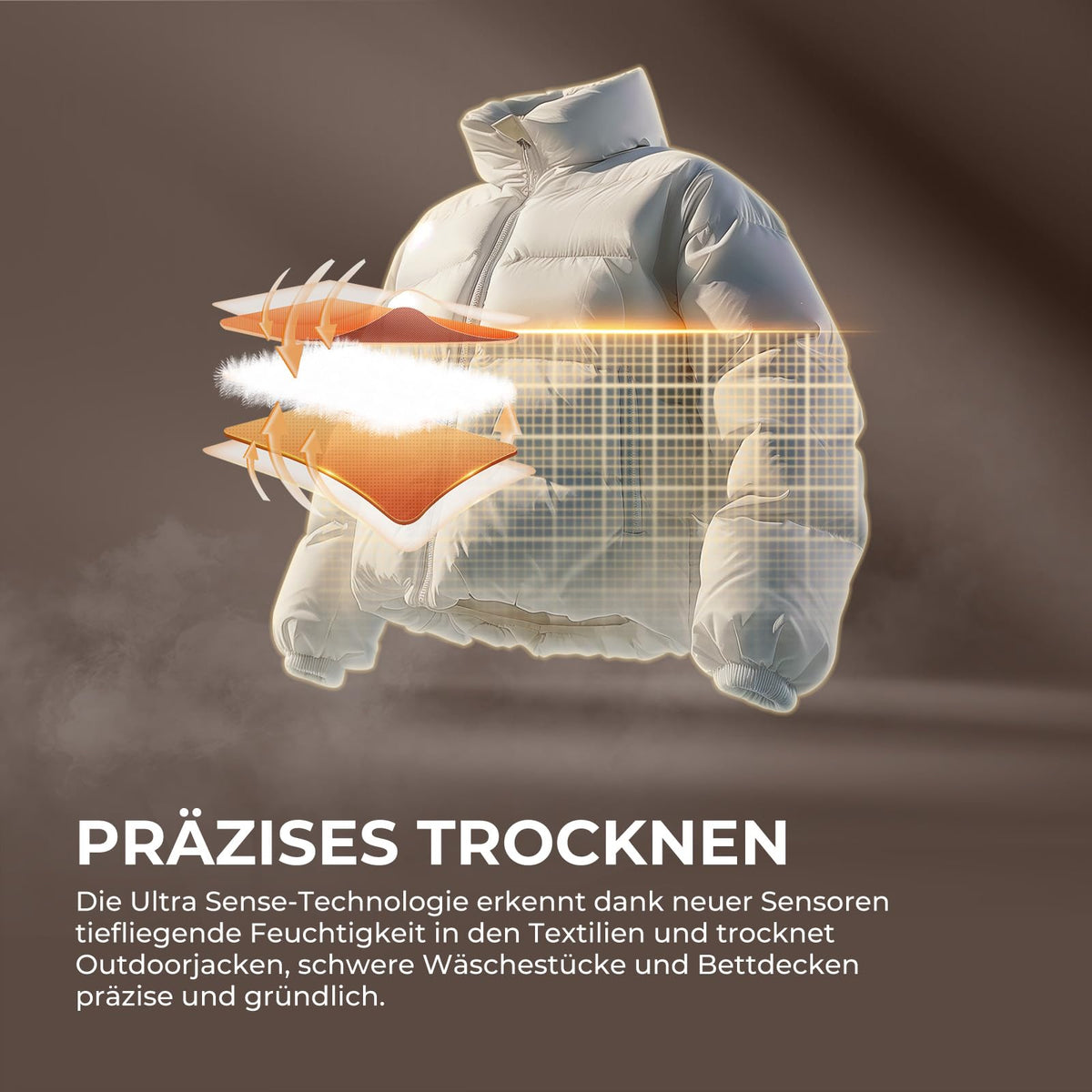 Haier Wärmepumpentrockner 9kg I G7 Serie I Klasse B I AI Power Inverter Motor, iOn Air Fresh, Pillow-Schontrommel, Automatik- & Hygiene-Programm, hOn AppI HD90-B667U1