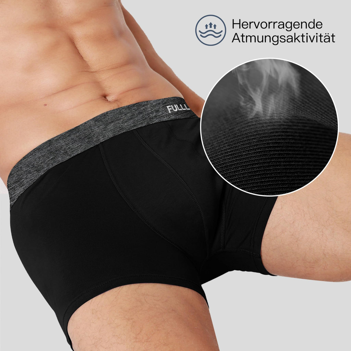 Fullluwaa Boxershorts Herren 10er Pack Baumwolle Ohne Kratzenden Zettel
