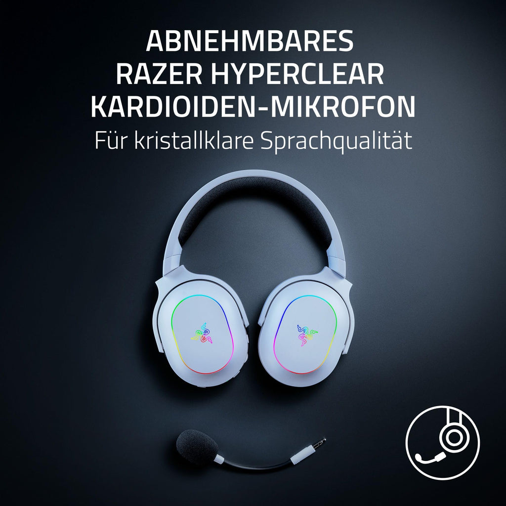 Razer Barracuda X - Kabelloses Multiplattform-Headset für Gaming und Mobile Geräte (SmartSwitch Dual Wireless, Triforce 40mm, Mikrofon mit Nierencharakteristik, 50h Akku, USB-C) Schwarz