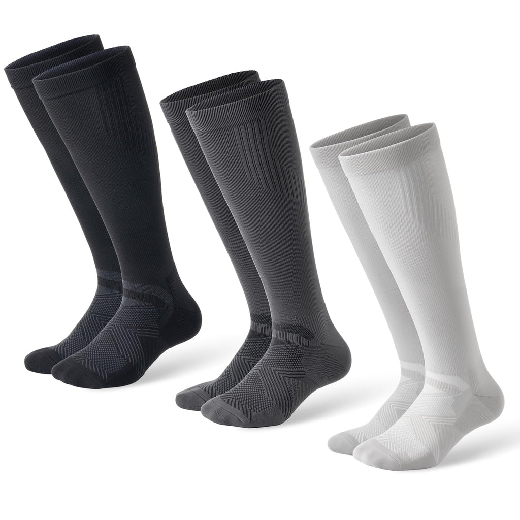 Compression Socks for Women and Men,15-20 mmHg Support(3 Pairs)