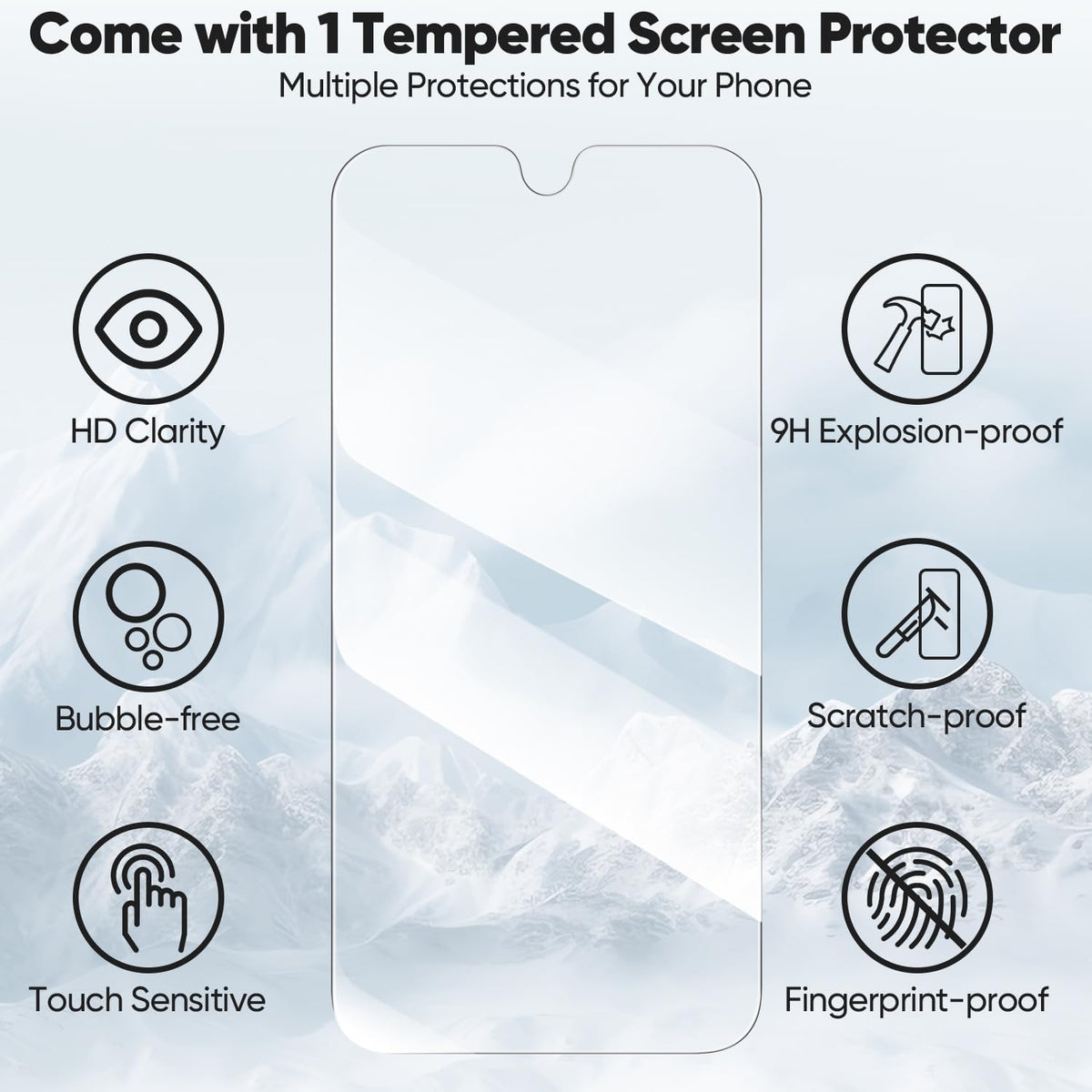 Peakally Handyhülle für Samsung Galaxy A17 5G Hülle [Mit 1 Stück Panzer Schutz Glas] [Premium PU Leder] [RFID-Blockierung] [Kartenfach] Klapphülle kompatibel mit Galaxy A17 5G / 4G - Grün