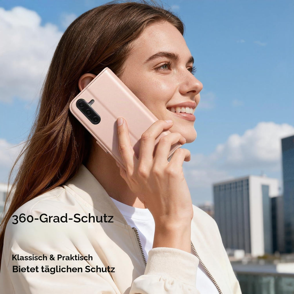 Peakally Handyhülle für Samsung Galaxy A17 5G Hülle [Mit 1 Stück Panzer Schutz Glas] [Premium PU Leder] [RFID-Blockierung] [Kartenfach] Klapphülle kompatibel mit Galaxy A17 5G / 4G - Grün