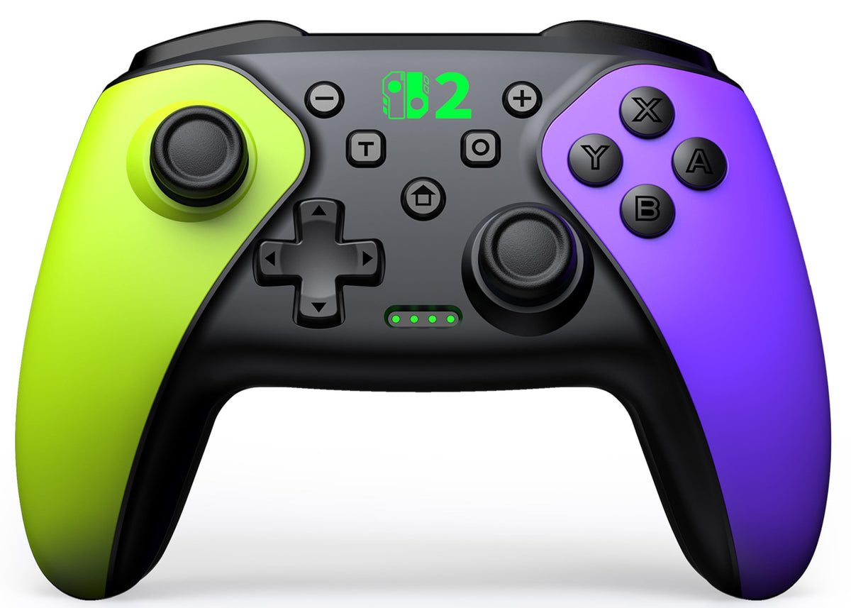 HELLCOOL Switch Controller, Kabellos Switch Pro Controller für Switch/Lite/OLED Konsole, Macro/Turbo/Aufwachfunktion, Präzise Steuerung, Dual Motors Vibration, 15 Std Spieldauer