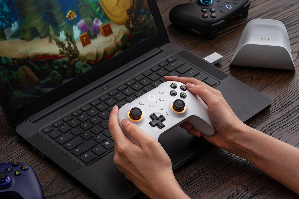 8Bitdo Ultimate 2 Wireless Controller for Windows & Android, Gaming Controller with TMR Joysticks, Switchable Hall Effect/Tactile Triggers, RGB Fire Ring, 8Speed Tech - WUCHANG: Fallen Feathers