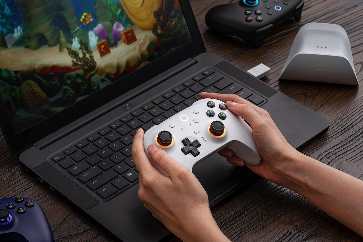 8Bitdo Ultimate 2 Wireless Controller for Windows & Android, Gaming Controller with TMR Joysticks, Switchable Hall Effect/Tactile Triggers, RGB Fire Ring, 8Speed Tech - WUCHANG: Fallen Feathers