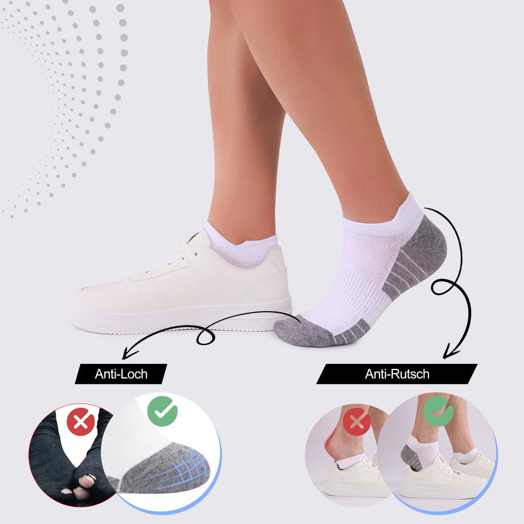 Sneaker Socken Herren Damen 10/20 Paar – Atmungsaktive Sportsocken