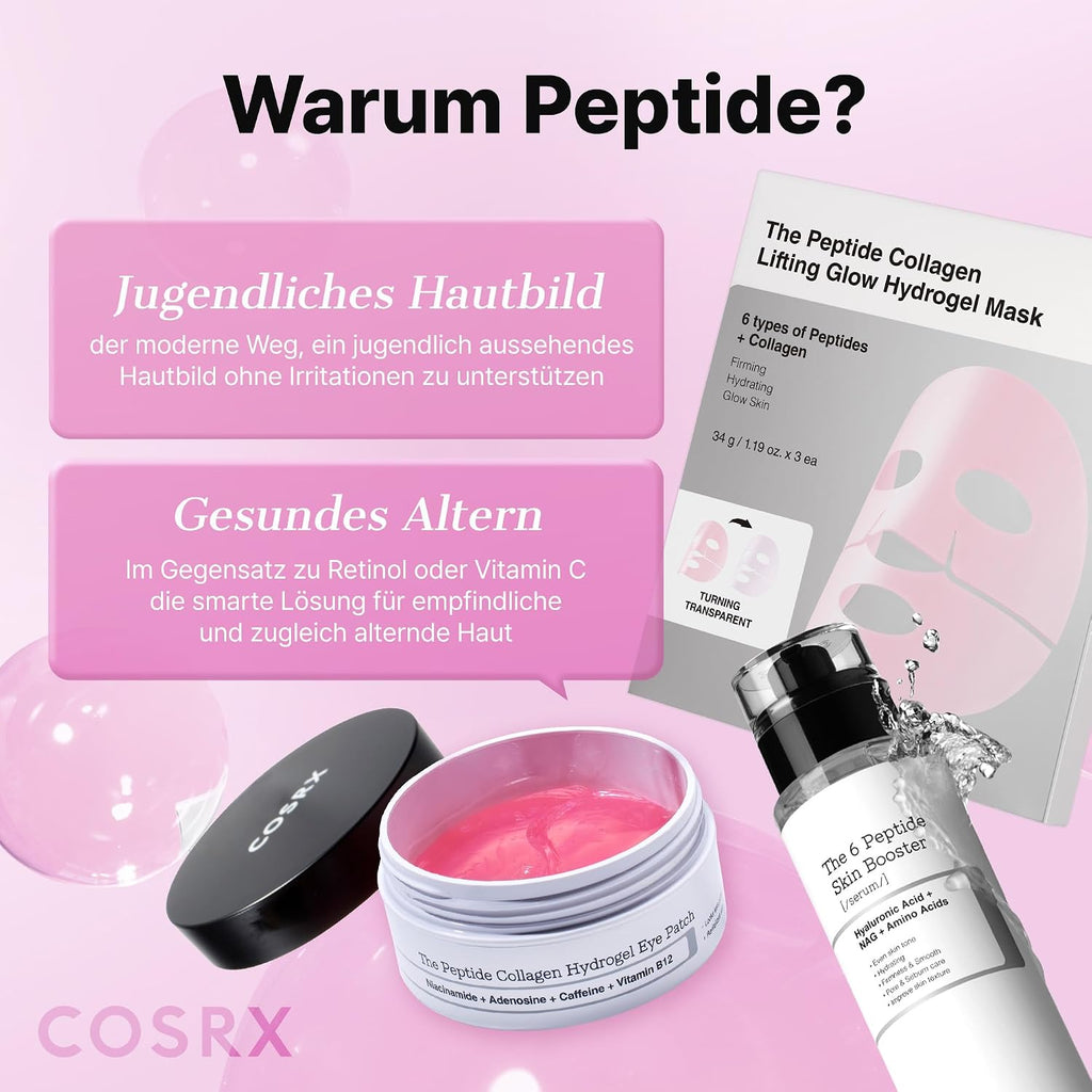 COSRX 6 Peptide Collagen Serum mit Copper Peptide, Anti-Aging Toner