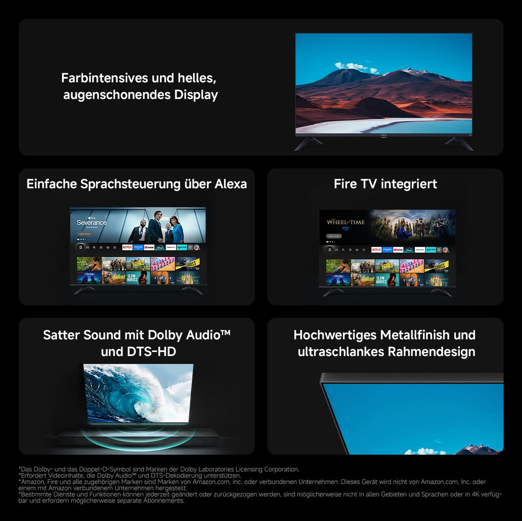 Xiaomi TV F 65 Zoll 2025, 4K UHD, Smart TV, Fire OS8, HDR10, L65MB-FAEU