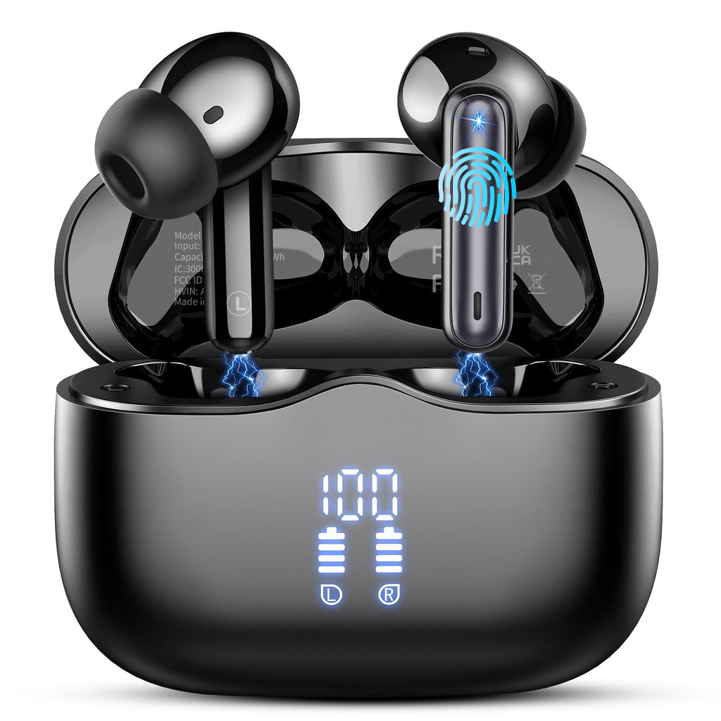 Bluetooth Kopfhörer, Kopfhörer Kabellos Bluetooth 5.4, Tiefer Bass Ohrhörer