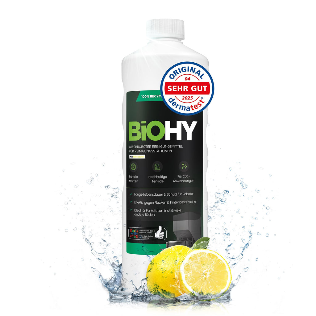 BiOHY Wischroboter Reiniger für Station mit Orangenduft (2 x 1 Liter)