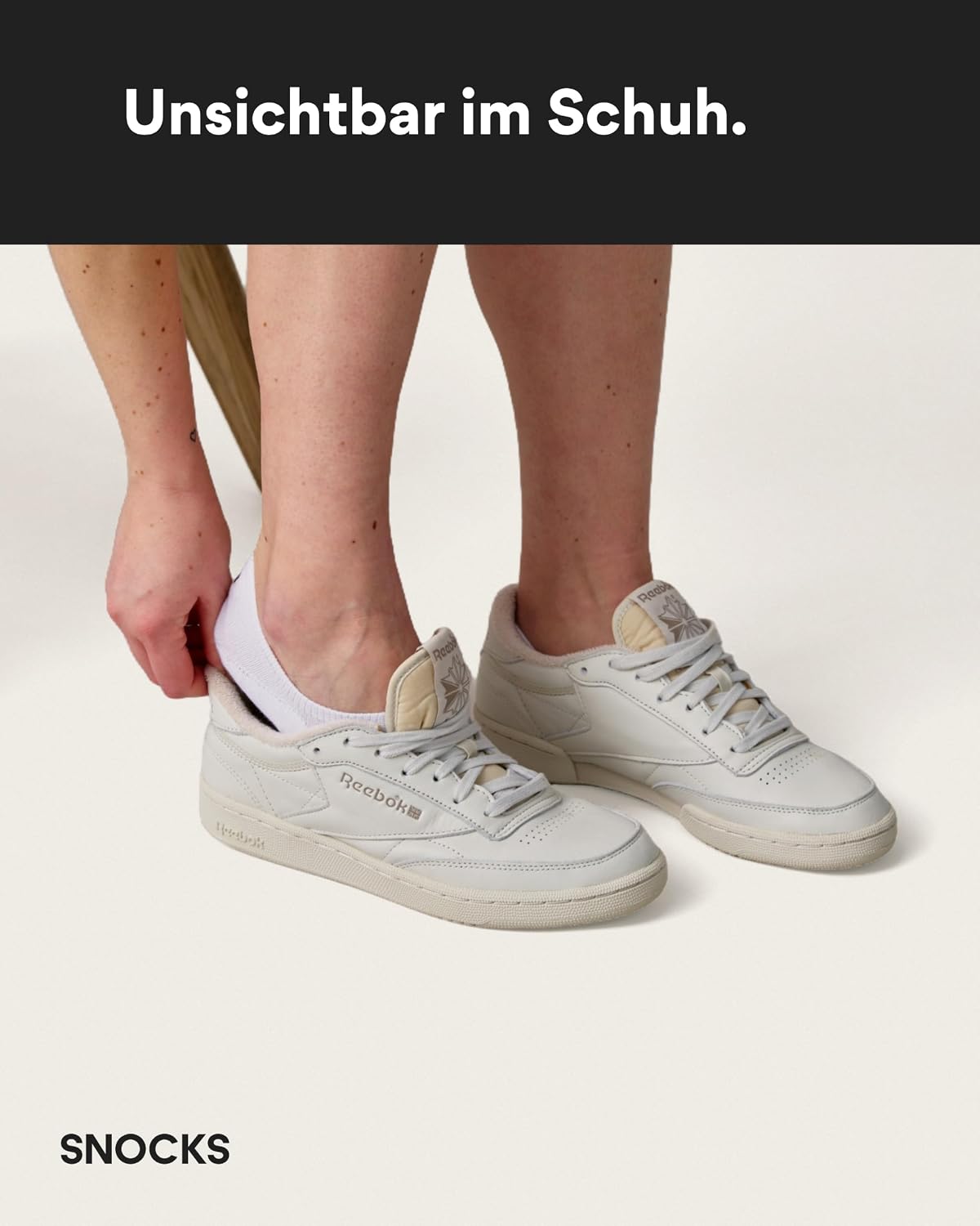 Snocks Füßlinge Damen & Herren aus Bio-Baumwolle, 6 Paar, unsichtbar