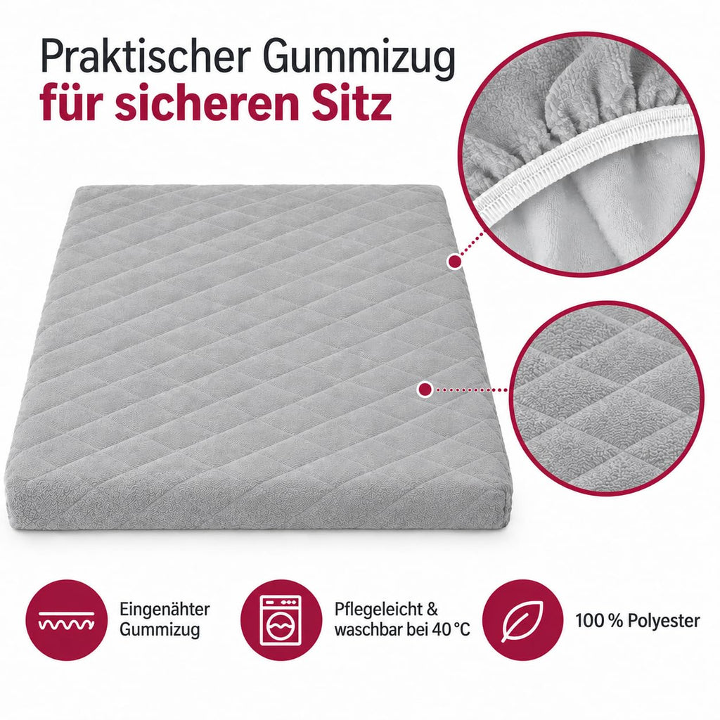 Brandsseller Waschmaschinenbezug & Trocknerbezug 60x60 cm - gepolsterter Schonbezug für Waschmaschine und Trockner – Schutzhülle mit Gummizug - Grün