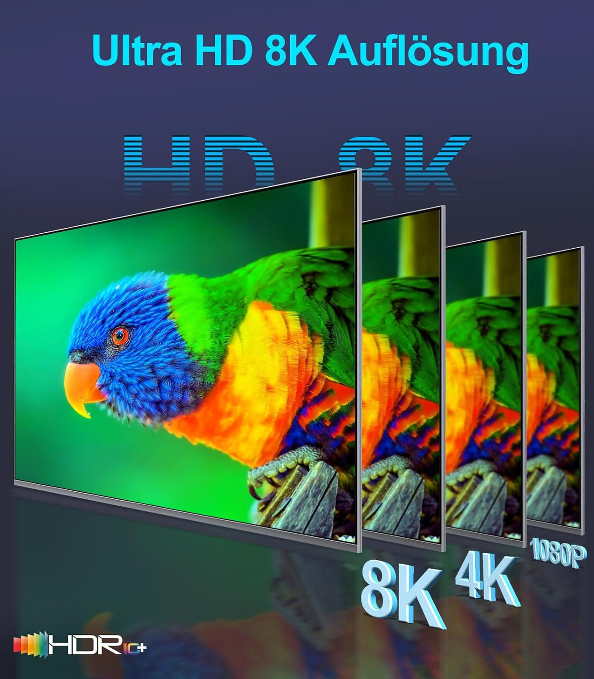 Sniokco 10K 8K 4K HDMI 2.1 Kabel 7.62Meter Zertifiziert 48Gbps High Speed