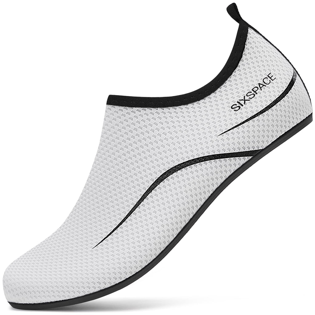 Sixspace Unisex Badeschuhe Wasserschuhe mit Rutschfester Sohle, Gr.34-47
