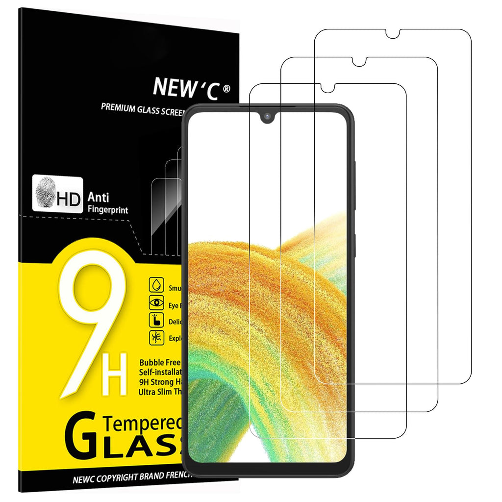 NEW'C Schutzfolie für Samsung Galaxy A35 5G für Panzerglas