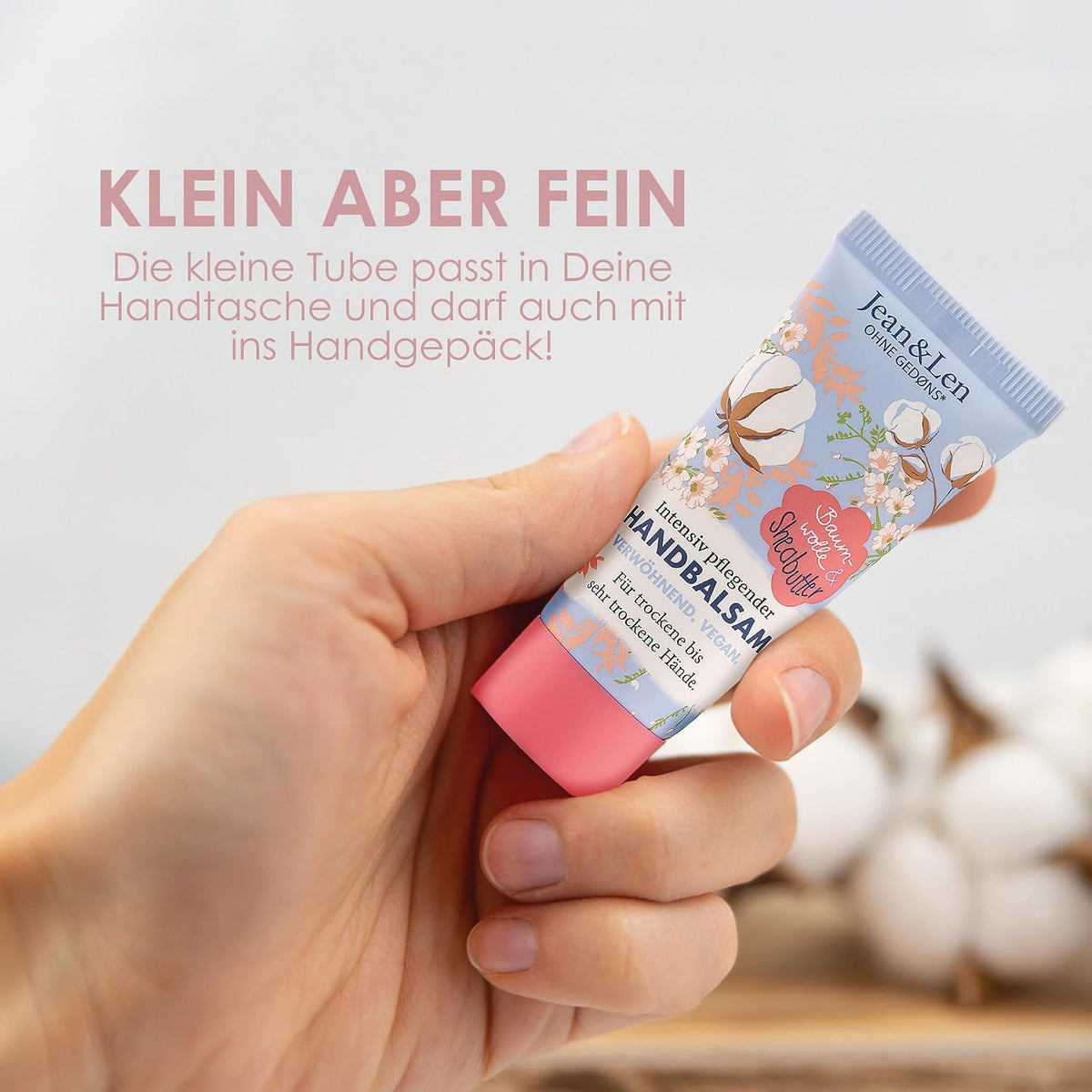 Jean & Len Sehr geile Handcreme Rosemary & Ginger, vegan, 6 x 75 ml