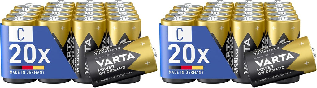 Varta Batterien AAA 100 Stück Power on Demand Alkaline 1,5 V Vorratspack