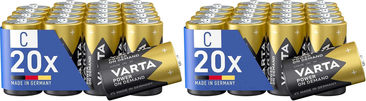 Varta Batterien AAA 100 Stück Power on Demand Alkaline 1,5 V Vorratspack