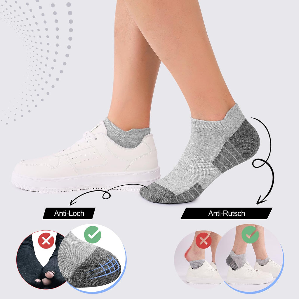 Sneaker Socken Herren Damen 10/20 Paar – Atmungsaktive Sportsocken