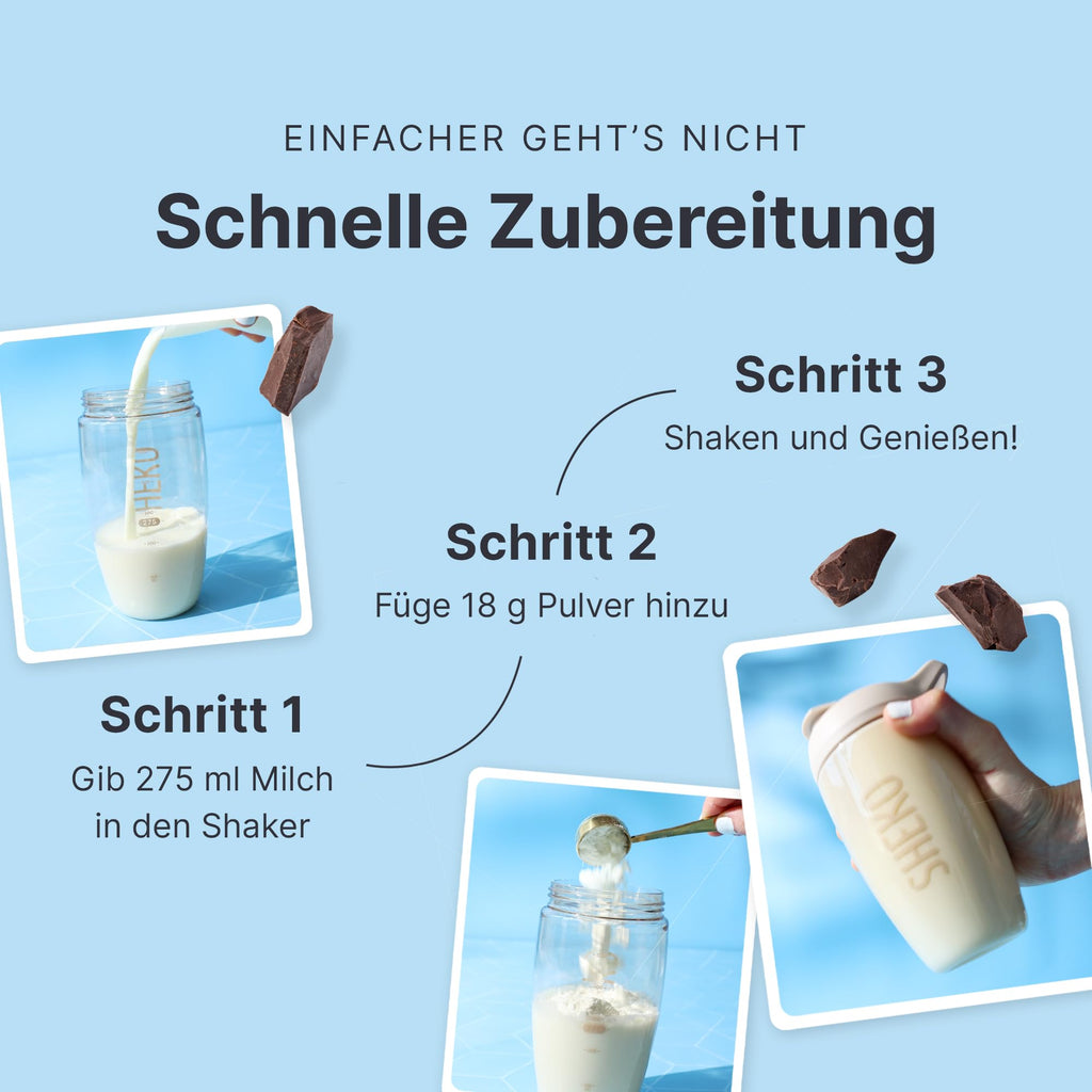SHEKO Balance Shake Erdbeere – Mahlzeitersatz & Abnehmshake – 378 g