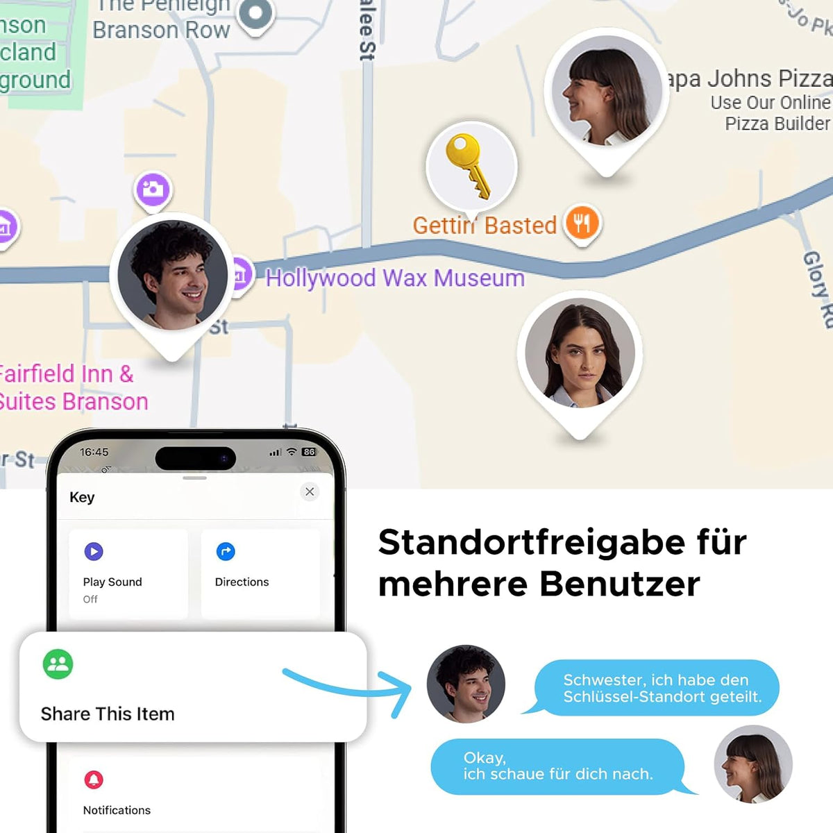 UGREEN FineTrack Duo 4 Pack GPS Tracker für iOS & Android mit USB C Laden