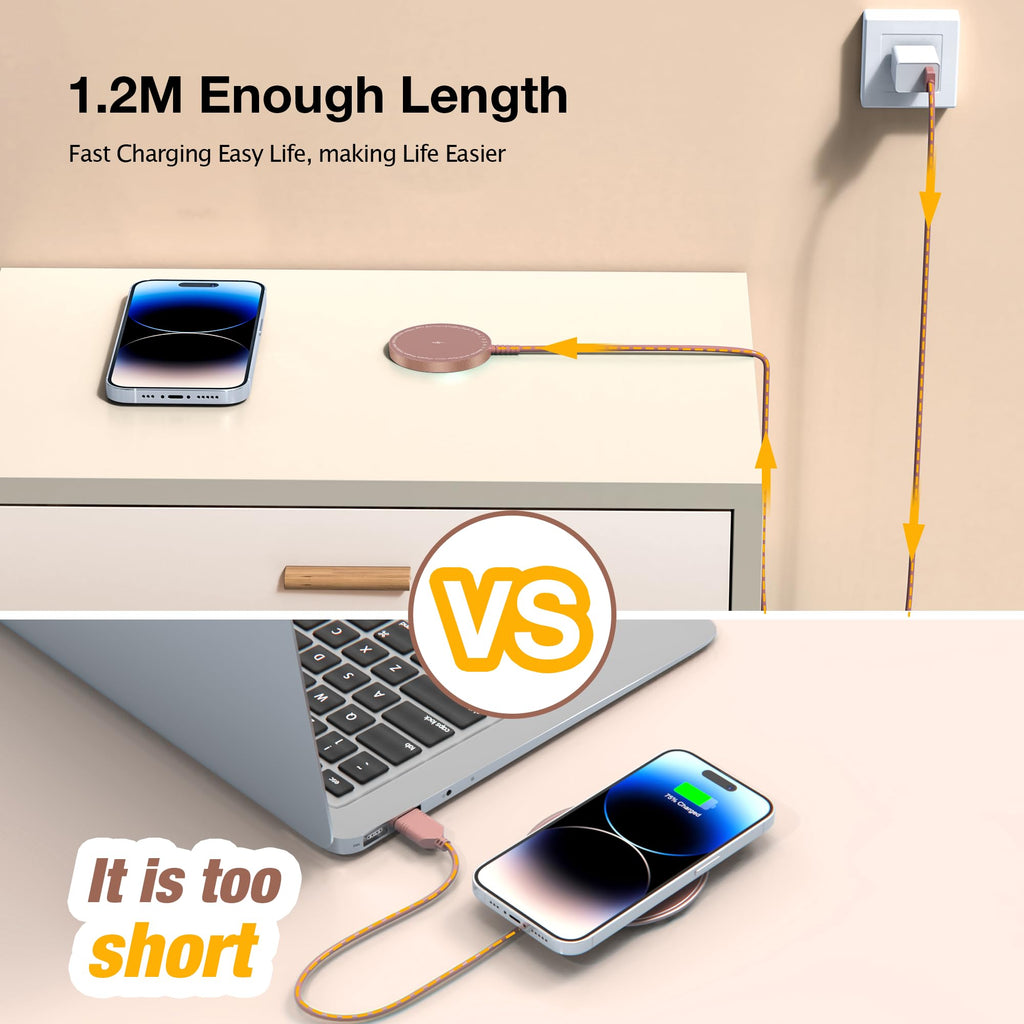 Mag-Safe Ladegerät für iPhone Ladestation: Starker Magnet Wireless Charger