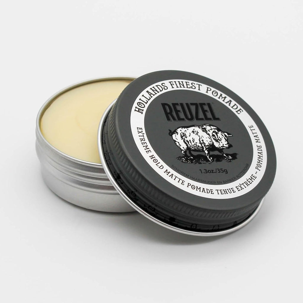 Reuzel Faserpomade, geringer Glanz, fester Halt, texturiertes, volleres Aussehen, im Laufe des Tages leicht neu frisierbar, 3,38 oz/95 g