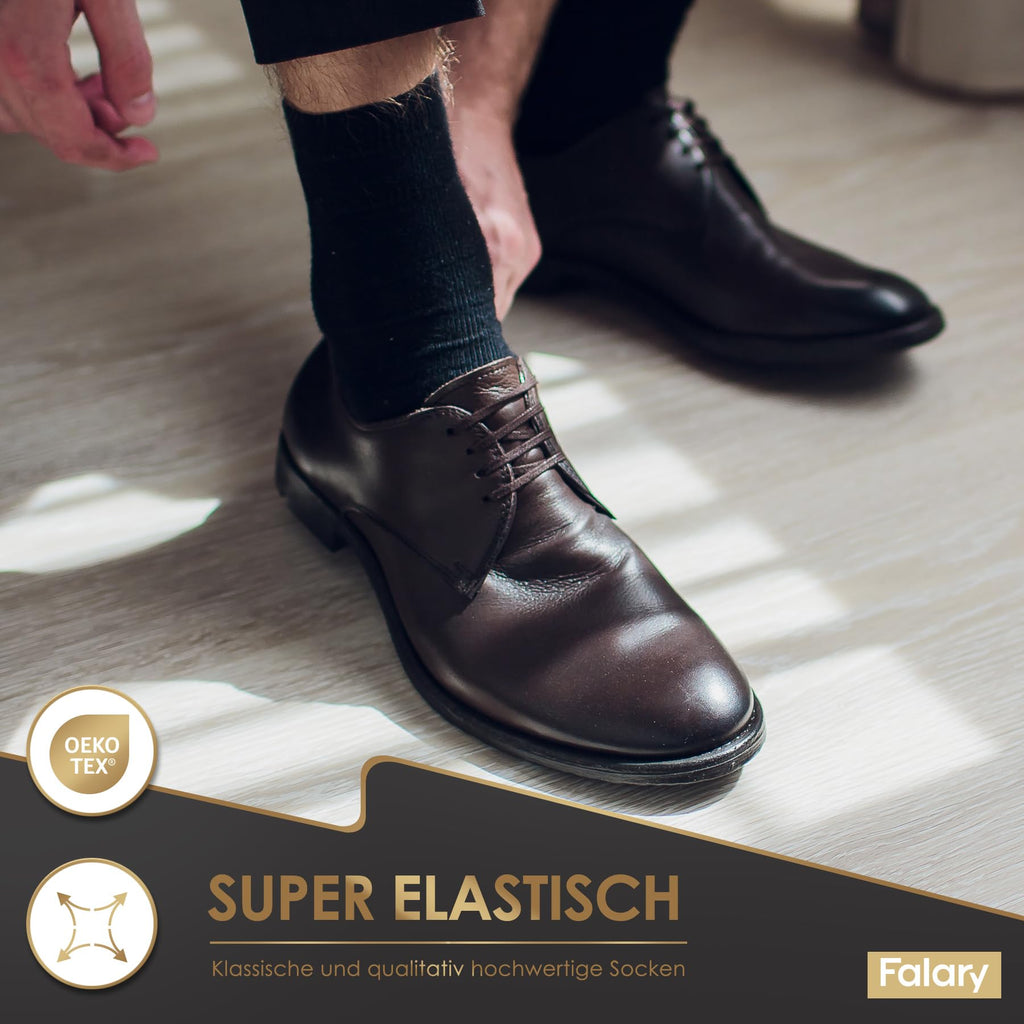 FALARY 12 Paar Socken Herren Damen Baumwolle Herrensocken Schwarz Weiß Sport Socks Atmungsaktive