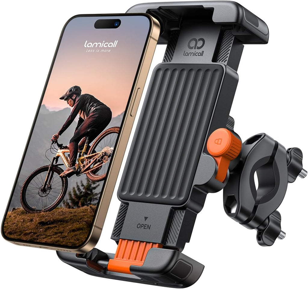 Lamicall Handyhalterung Fahrrad Lenker, Handyhalter Motorrad Halterung