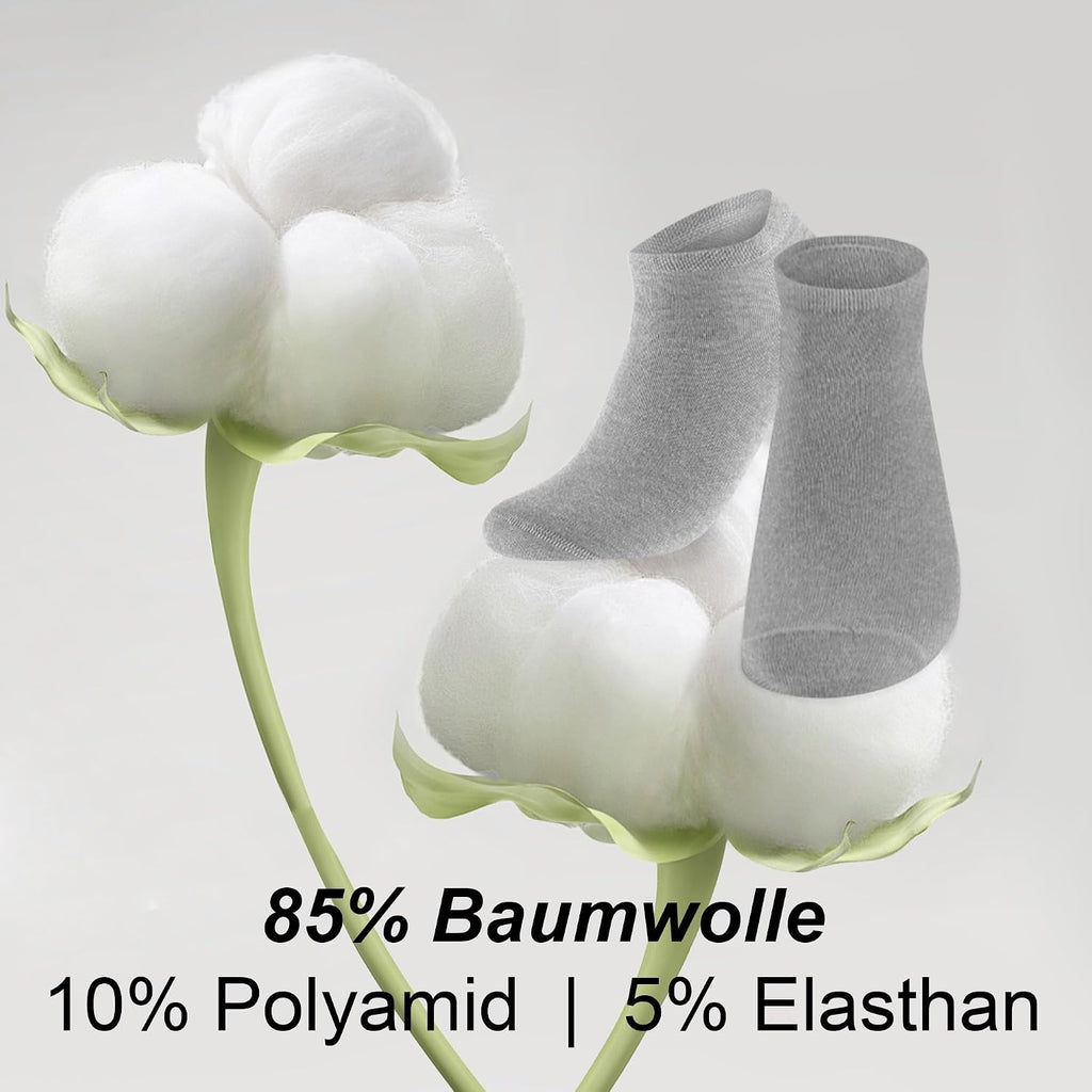 Chaussettes Basses Homme Femme lot de 12 Paires Socquette Sport Coton Socquettes Respirant Courtes Chaussette Femme Coton Courtes Bassese