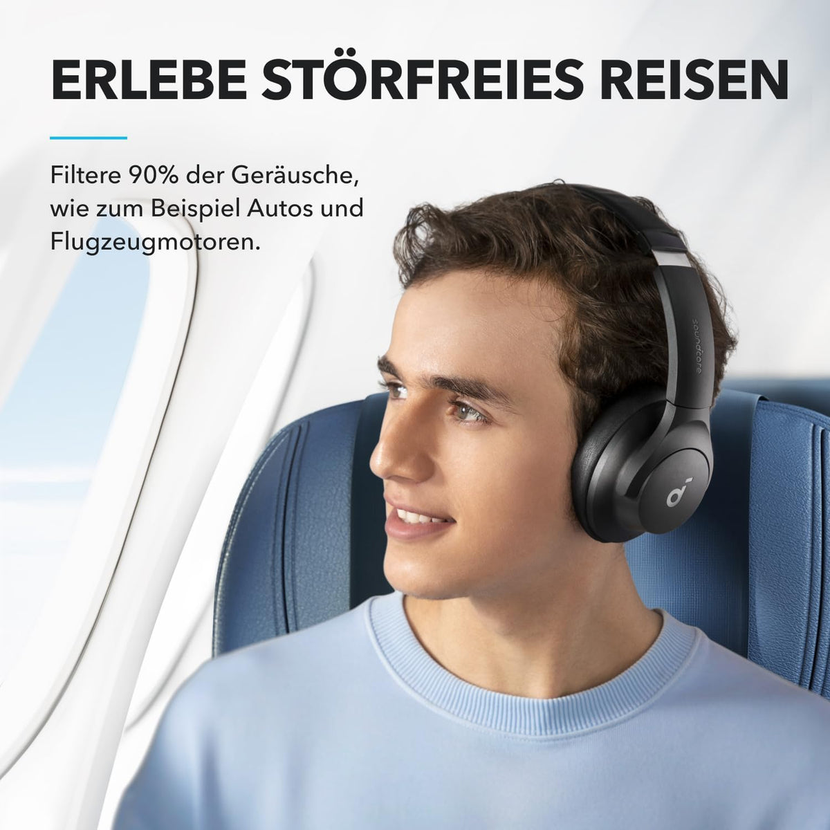 Soundcore by Anker Q20i kabelloser Bluetooth Over-Ear-Kopfhörer