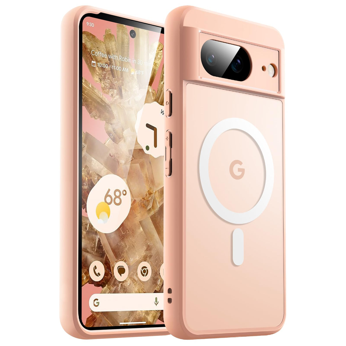 JETech Magnetische Hülle für Google Pixel 10/10 Pro, Obsidian
