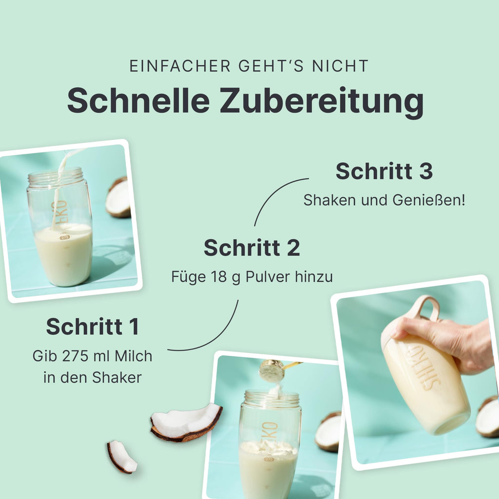 SHEKO Balance Shake Erdbeere – Mahlzeitersatz & Abnehmshake – 378 g