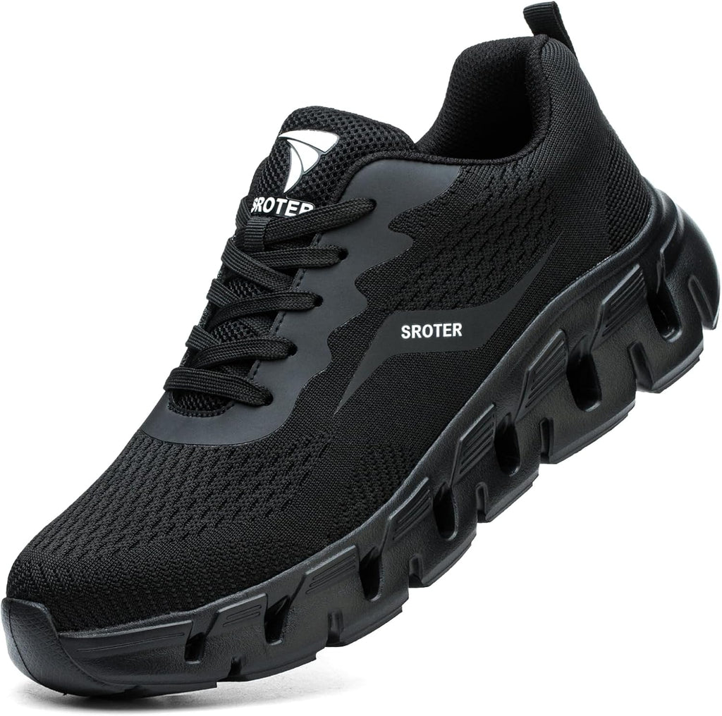 HEOAARG Chaussures de Sécurité Hommes Femme Embout Acier Chaussures de Travail Légère Respirant Antidérapante Basket Securite