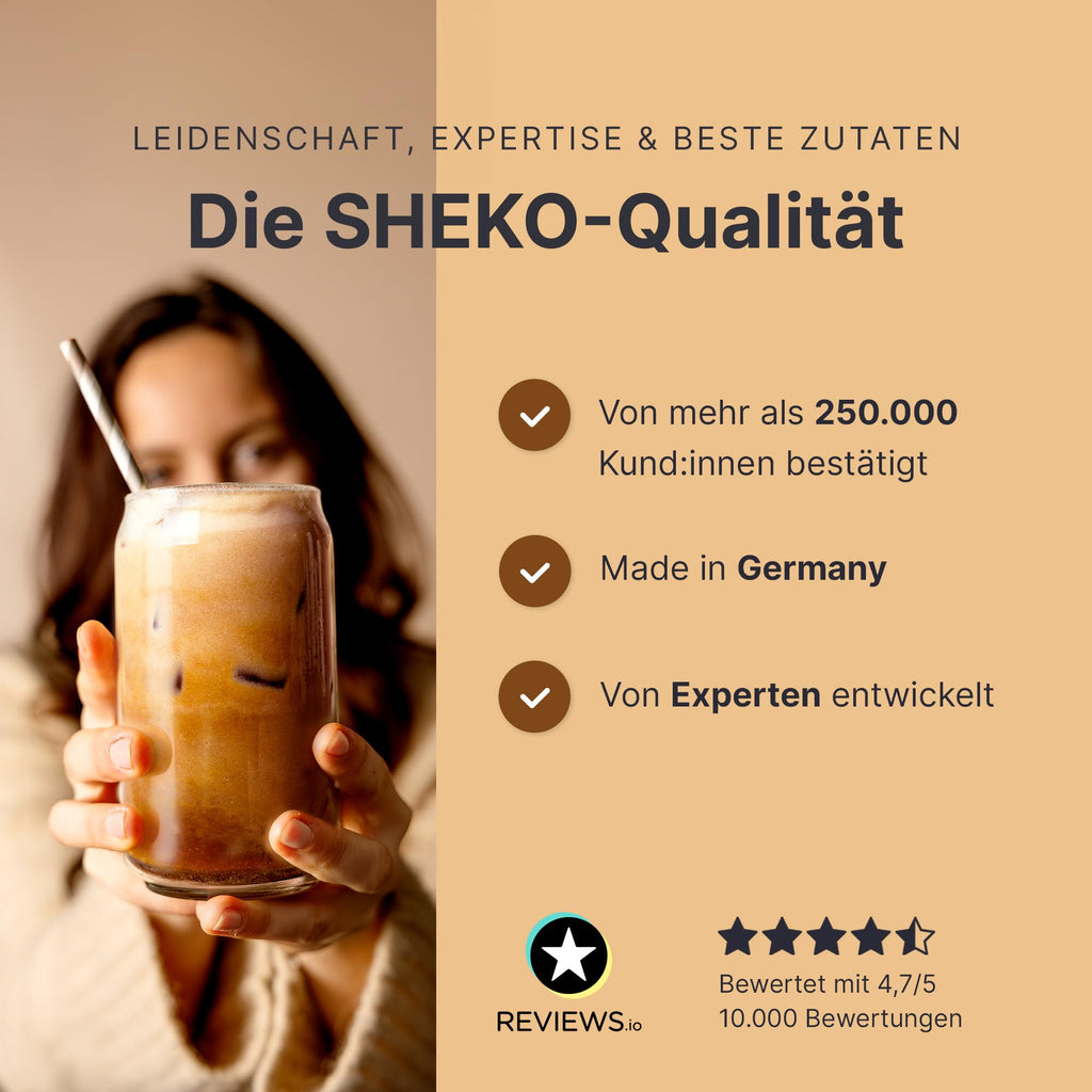 SHEKO Balance Shake Erdbeere – Mahlzeitersatz & Abnehmshake – 378 g
