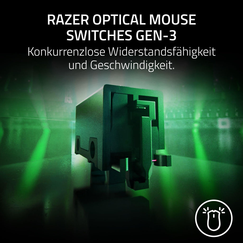 Razer Viper V3 HyperSpeed - Kabellose Esports Gaming-Maus - Focus Pro 30K DPI Sensor - bis zu 280 Std. Akku, Mechanische Maus-Switches 2th Generation - kabellose Abtastrate 4000Hz- PC/Mac | Schwarz