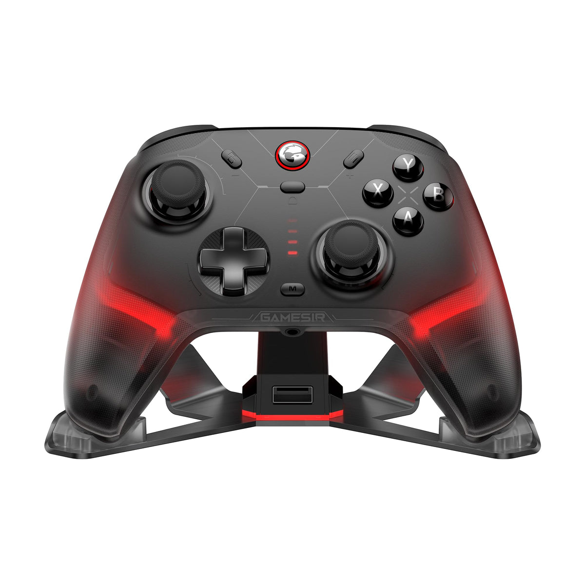 GameSir Cyclone 2 Kabelloser PC Controller mit Ladestation,TMR,RGB (Weiß)