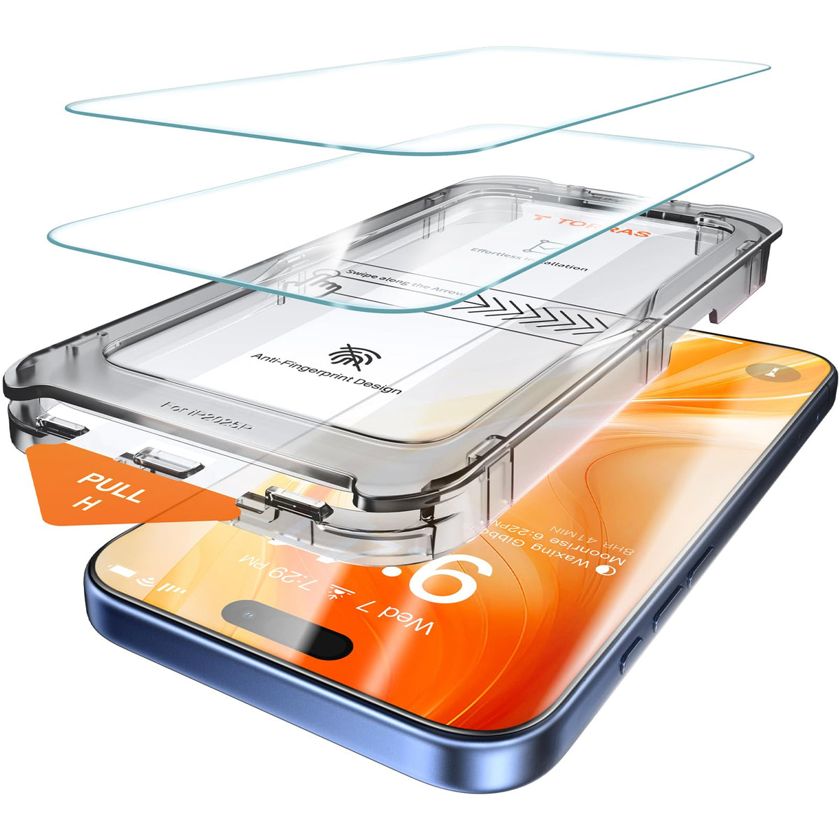 TORRAS für iPhone 18 Pro 9H+ Kratzfest Kameraschutz HD-Klares, Grau