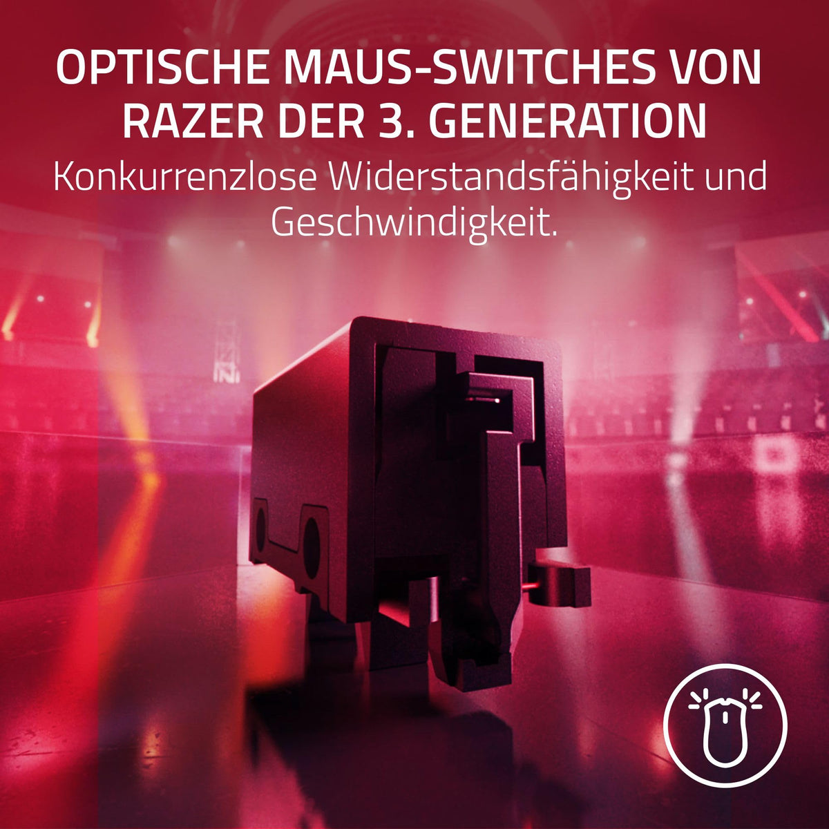 Razer Viper V3 HyperSpeed - Kabellose Esports Gaming-Maus - Focus Pro 30K DPI Sensor - bis zu 280 Std. Akku, Mechanische Maus-Switches 2th Generation - kabellose Abtastrate 4000Hz- PC/Mac | Schwarz