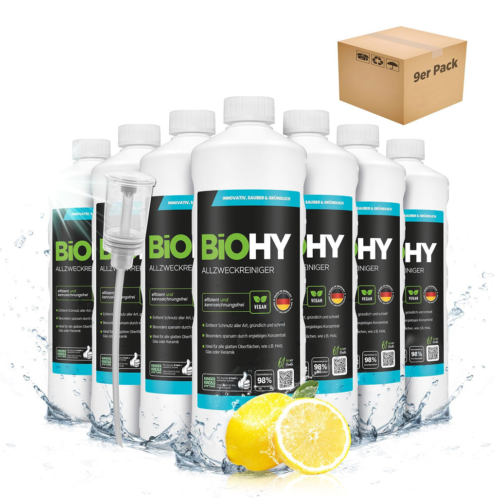 BiOHY Wischroboter Reiniger für Station mit Orangenduft (2 x 1 Liter)