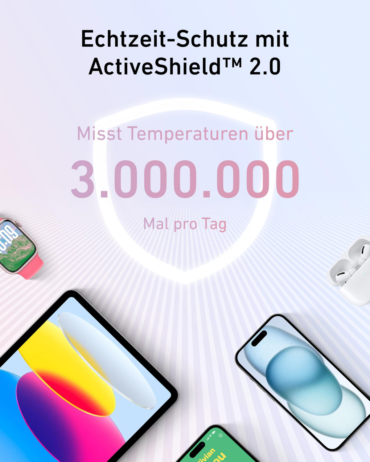 Anker Zolo Powerbank 20000mAh 30W Max, integriertes USB-C Kabel