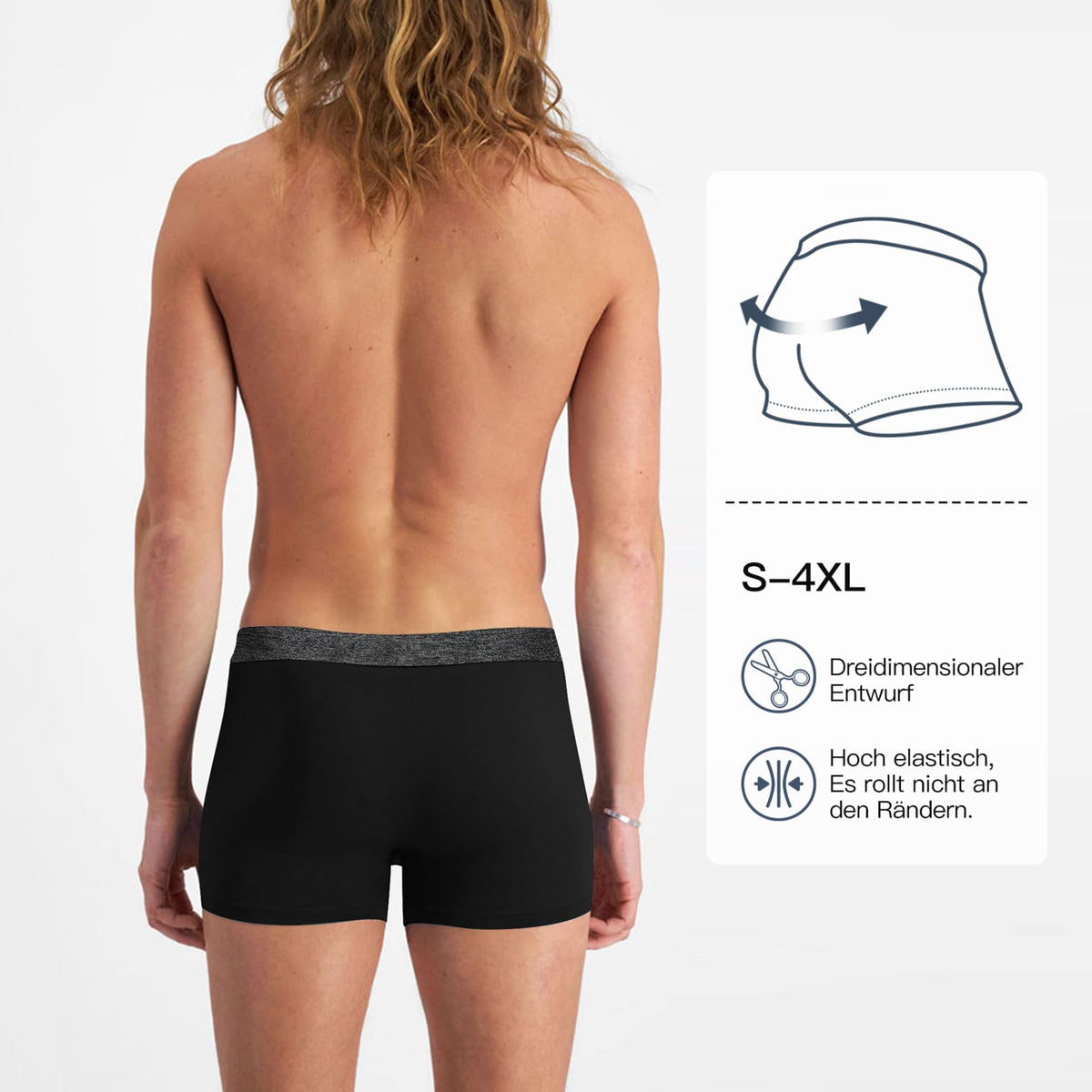 Fullluwaa Boxershorts Herren 10er Pack Baumwolle Ohne Kratzenden Zettel
