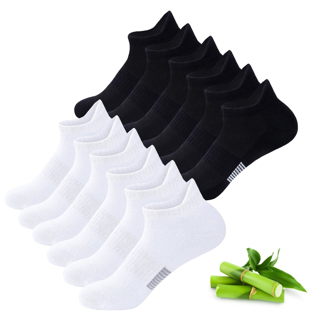 Bambus Sneaker Socken Damen, 6 Paar, Atmungsaktiv