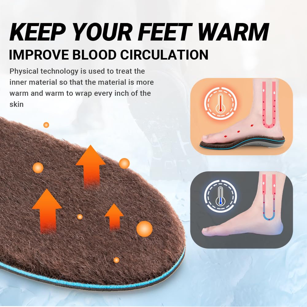 VALSOLE Orthopädische Einlegesohlen, Plantar Fasciitis Hohe Arch Support Schuheinlagen, Für Fersensporn,Plattfuß, Fußschmerz, Komfort Herren & Damen Einlegesohlen