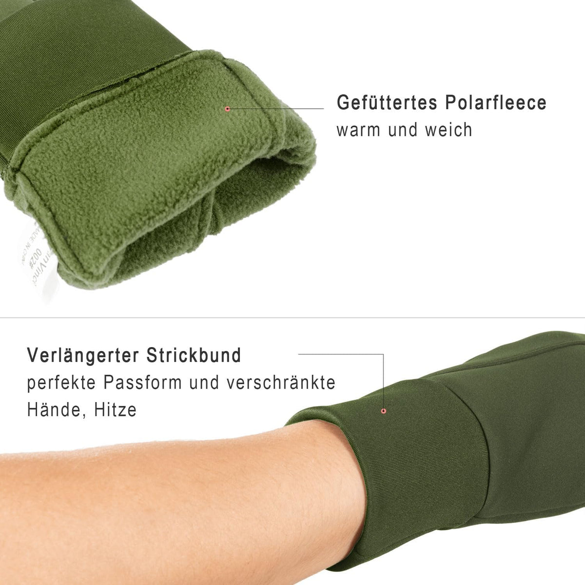 FanVince Handschuhe Herren Damen Winterhandschuhe Thermo Touchscreen Warme Fahrradhandschuhe Geschenke