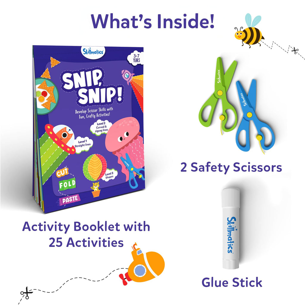 Skillmatics Snip Snip Halloween Craft, Scissor Skills, Felt Kits for Kids
