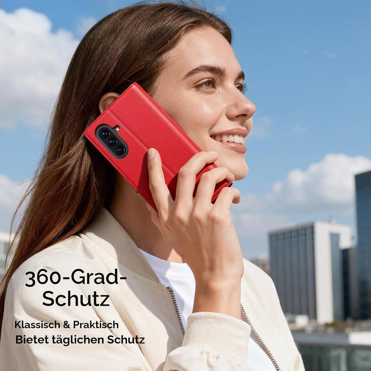 Peakally Handyhülle für Samsung Galaxy A17 5G Hülle [Mit 1 Stück Panzer Schutz Glas] [Premium PU Leder] [RFID-Blockierung] [Kartenfach] Klapphülle kompatibel mit Galaxy A17 5G / 4G - Grün