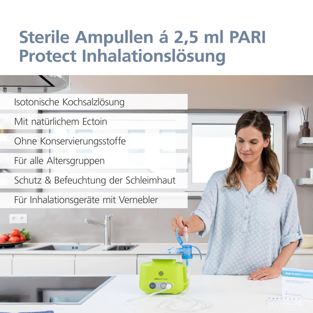 PARI NaCl 0,9% Inhalationslösung - isoton (0,9% Kochsalz),60 x 2,5 ml