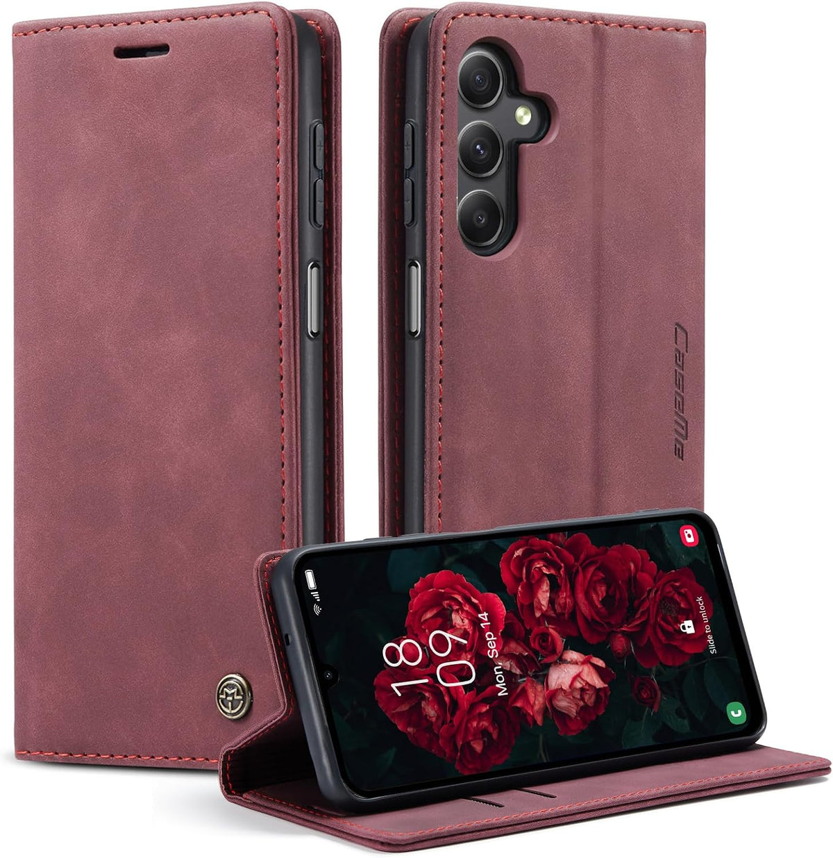 KZB für Xiaomi Redmi Note 15 Hülle, Magnet Leder Klapphülle Stoßfest